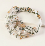 Fairy Green Embroidery Hair Band for Women