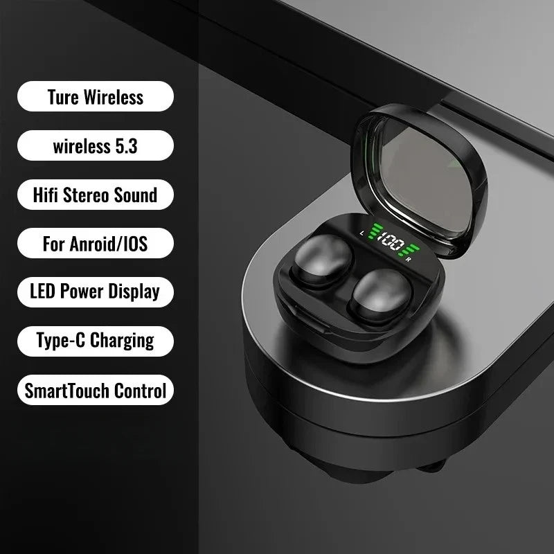 Bluetooth 5.3 Mini Wireless Sleeping Earbuds with Mic, HD Call, Waterproof, TWS Stereo