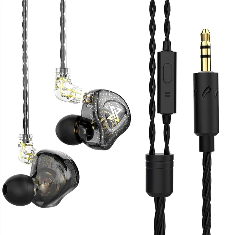 Wired In-Ear Earphones with Microphone, Hi‑Fi Bass and Noise Cancelling for Sport and Gaming