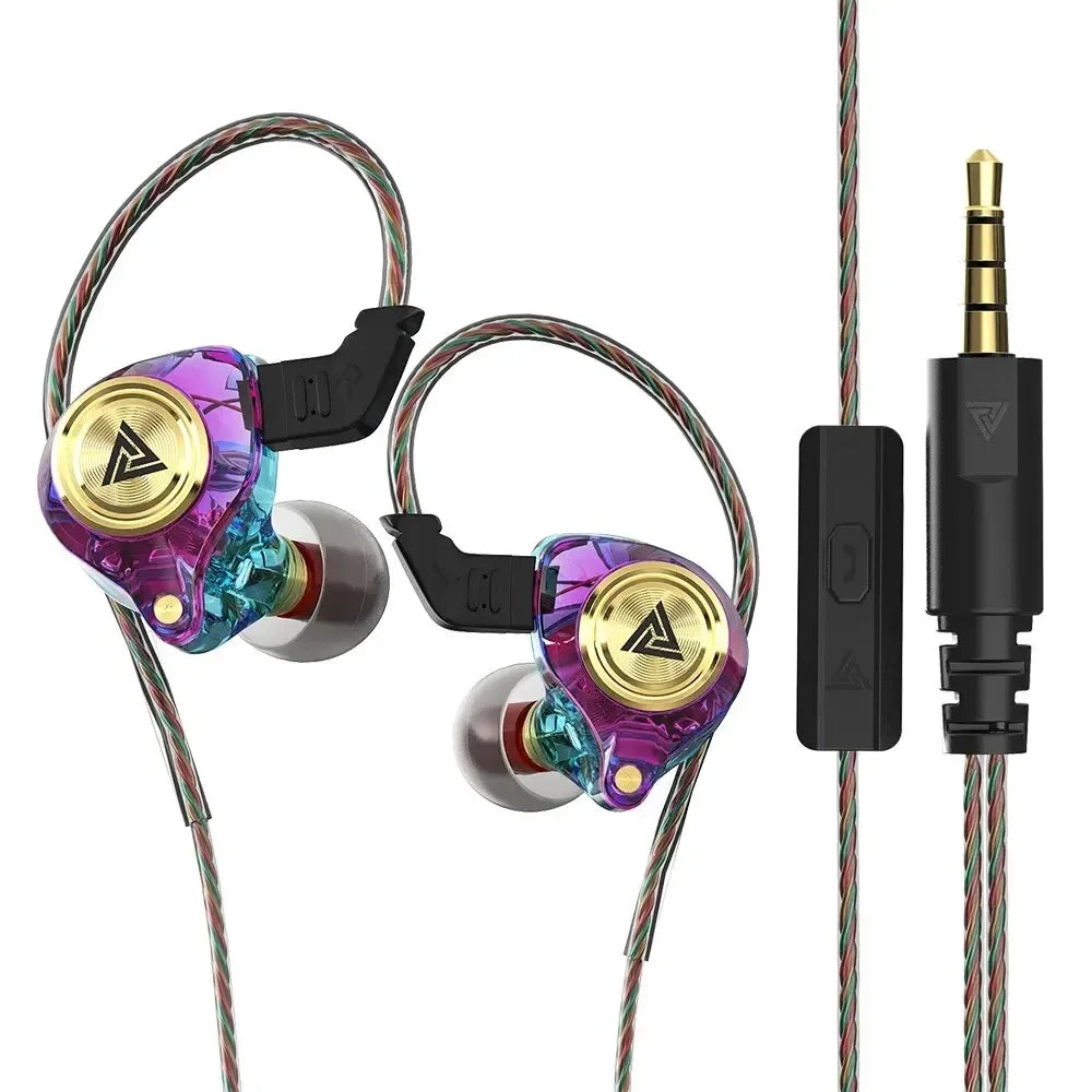 Wired In-Ear Earphones with Microphone, Hi‑Fi Bass and Noise Cancelling for Sport and Gaming