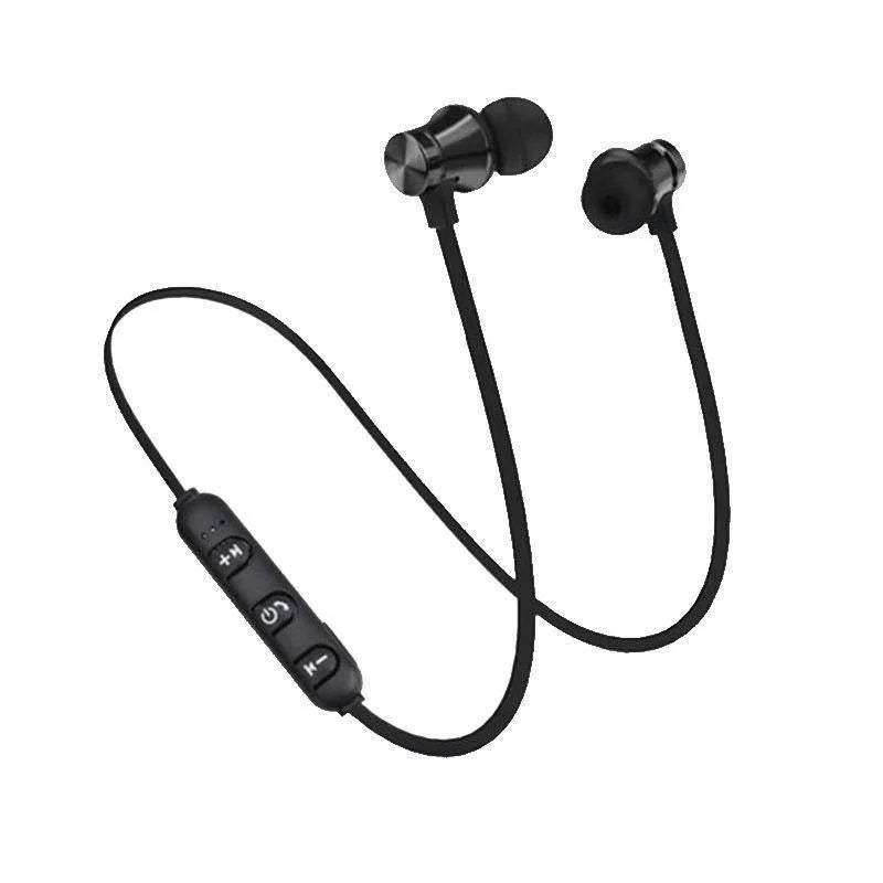Bluetooth 4.2 Waterproof Sports Earbuds with Neckband, Magnetic Connection and Built-in Mic