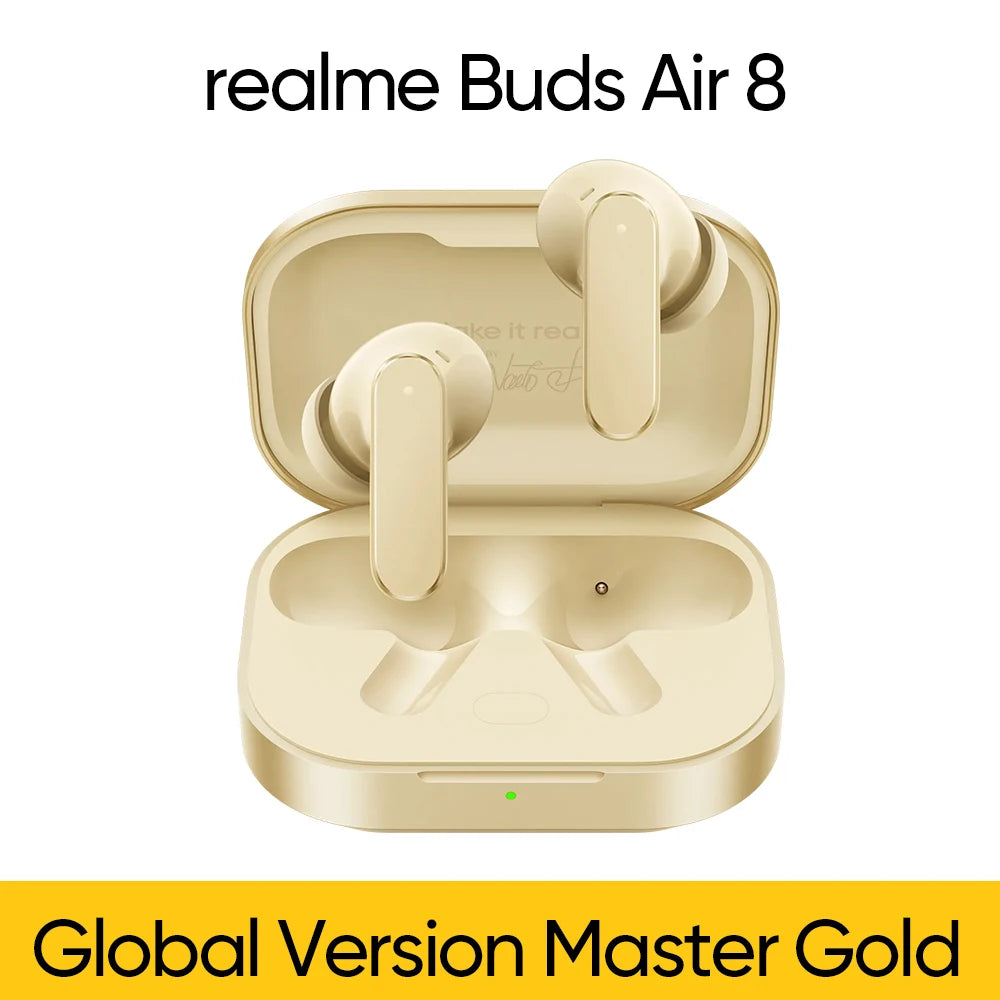 realme Buds Air 8 Global Version Active Noise Cancelling True Wireless Earphone Hours Battery Bluetooth 5.4 TWS Earbuds