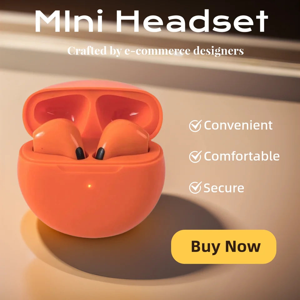 Fashionable Wireless Bluetooth Headset with Hi‑Fi Sound for Music, Calls and Gaming