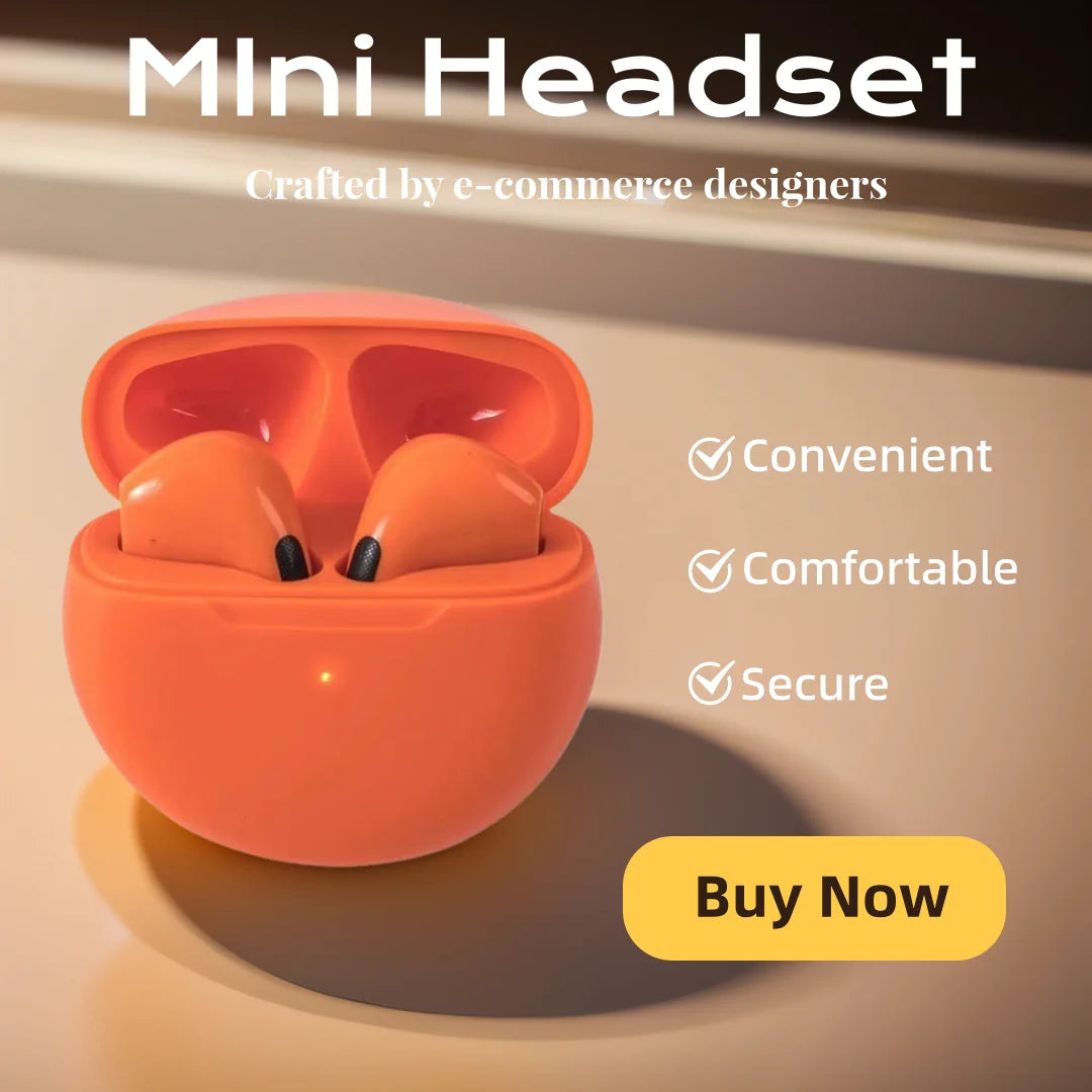 Fashionable Wireless Bluetooth Headset with Hi‑Fi Sound for Music, Calls and Gaming