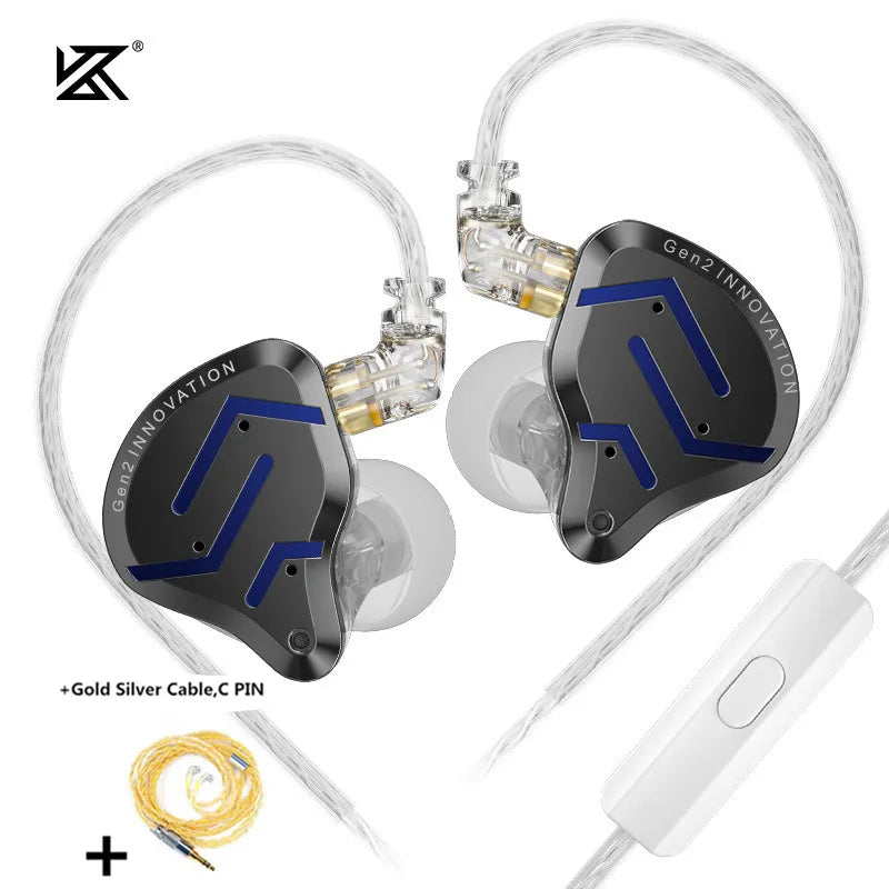 Hybrid Drive In-Ear Earphones with Hi-Fi Bass, 1 Balanced Armature and 1 Dynamic Driver, Sport and Gaming Monitor