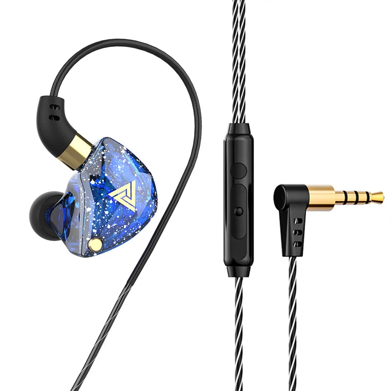 Wired In-Ear Earphones with Microphone, Hi‑Fi Bass and Noise Cancelling for Sport and Gaming