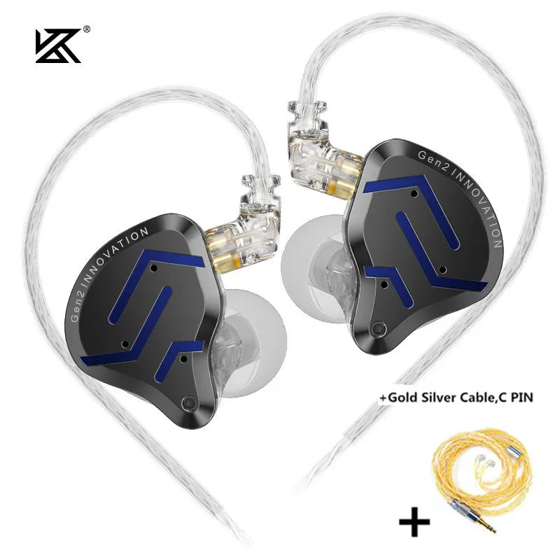 Hybrid Drive In-Ear Earphones with Hi-Fi Bass, 1 Balanced Armature and 1 Dynamic Driver, Sport and Gaming Monitor