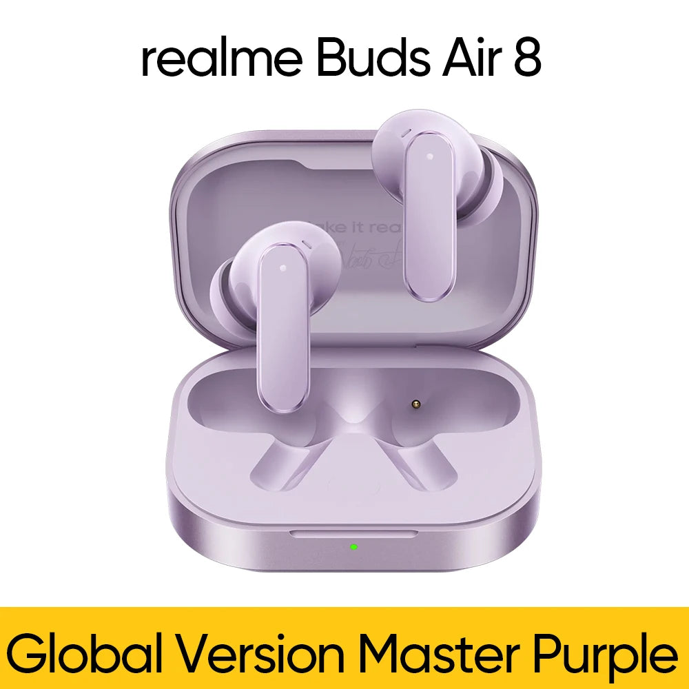 realme Buds Air 8 Global Version Active Noise Cancelling True Wireless Earphone Hours Battery Bluetooth 5.4 TWS Earbuds