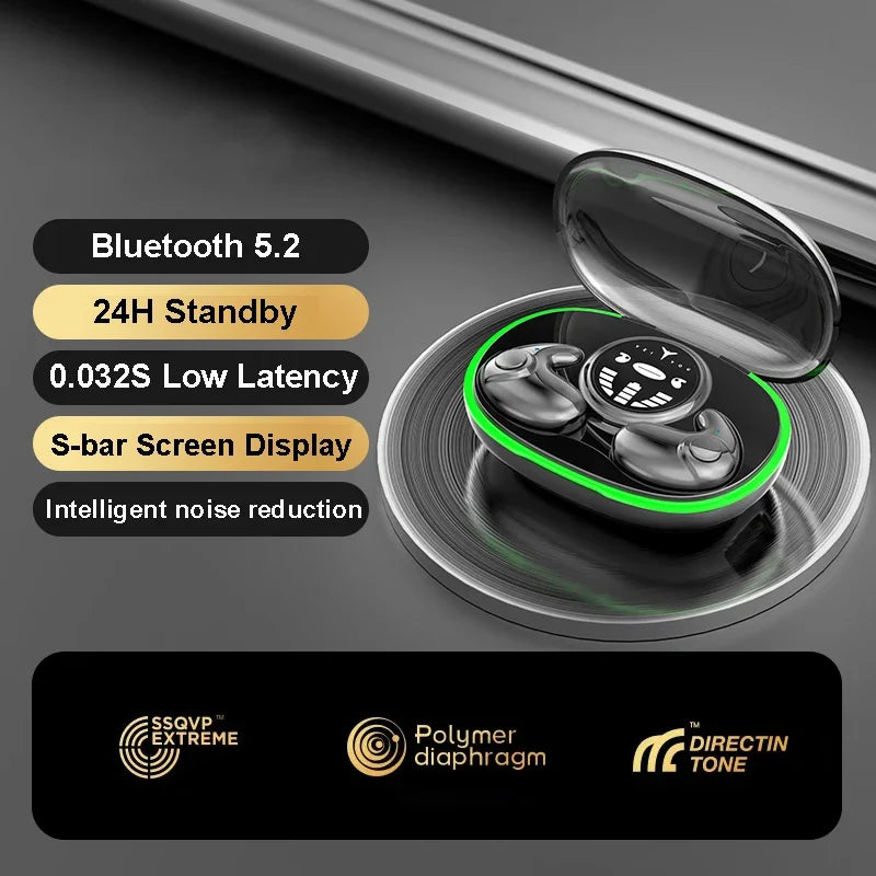 Bluetooth 5.3 In‑Ear Earbuds with IPX5 Waterproof Rating, Noise Reduction, Touch Controls and Invisible Design