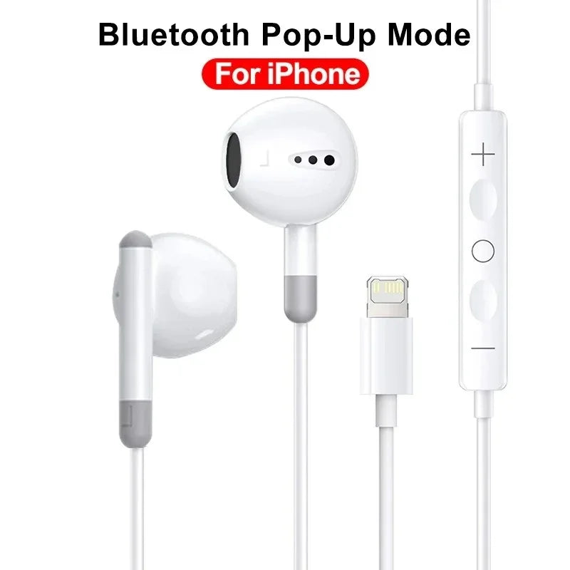 Wired In-Ear Earbuds with 3.5mm Plug – Compatible with iPhone 12‑15, Samsung and Xiaomi