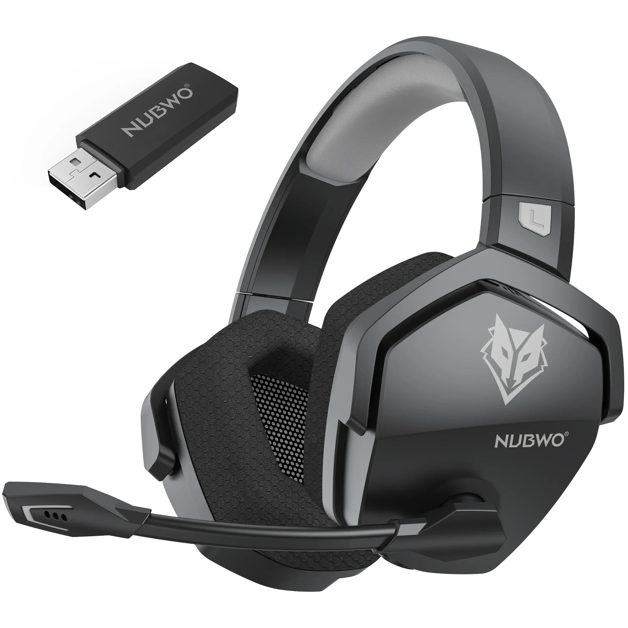 Dual Wireless Gaming Headset with Microphone, 2.4 GHz Bluetooth 5.3, Compatible with PS5, PS4, PC, Mobile and Switch