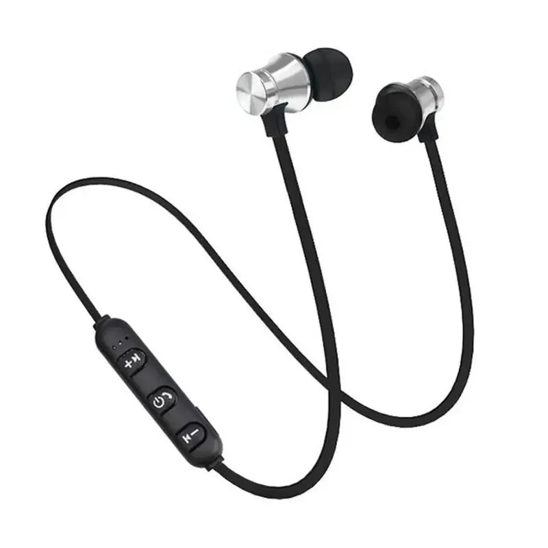Sports Bluetooth Neckband In-Ear Earbuds with Magnetic Waterproof Design and Built-in Mic