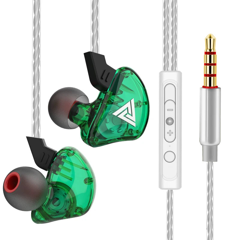 Wired In-Ear Earphones with Microphone, Hi‑Fi Bass and Noise Cancelling for Sport and Gaming