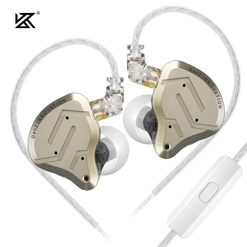 Hybrid Driver In-Ear Metal Earphones – 1 Balanced Armature + 1 Dynamic Driver, Hi‑Fi Bass, Noise‑Cancelling