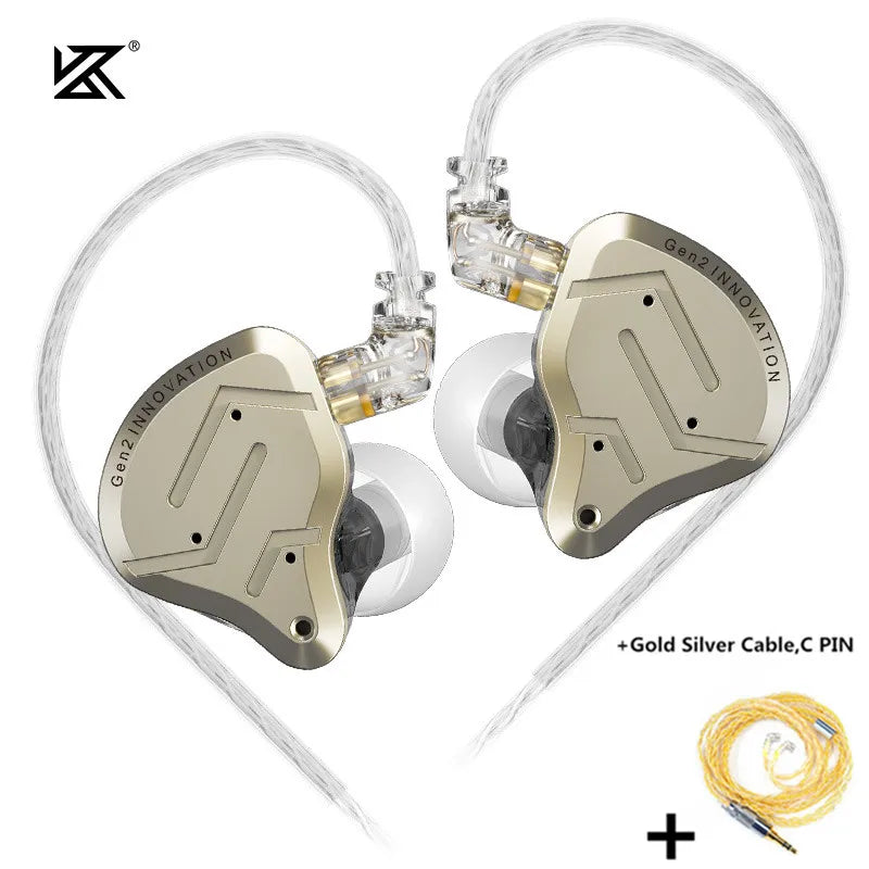 Hybrid Drive In-Ear Earphones with Hi-Fi Bass, 1 Balanced Armature and 1 Dynamic Driver, Sport and Gaming Monitor