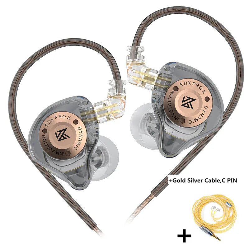 KZ EDX PRO X Dynamic Drive Earphone HIFI Bass Music Earbud Sport Noise Cancelling Headset KZ EDXPROX ZSTX ZSN PRO ZAS EDA ZVX