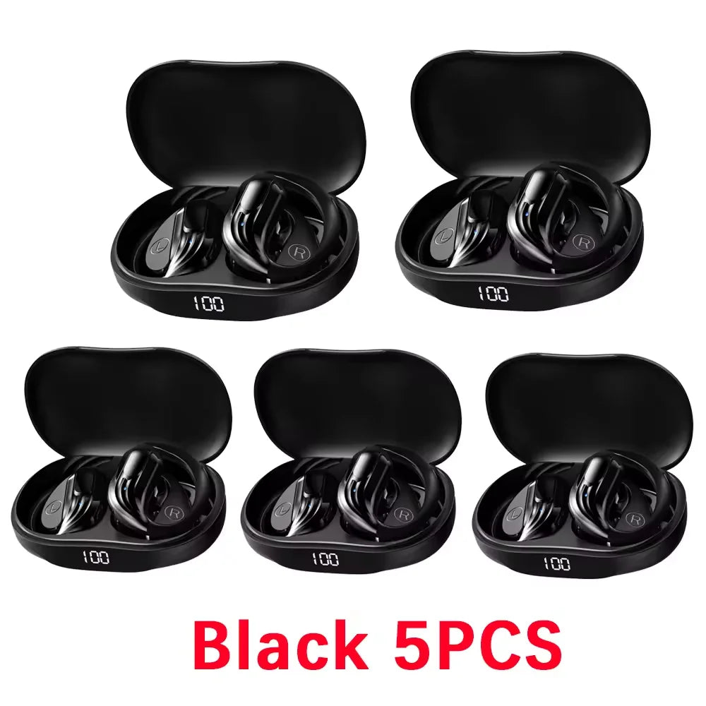 Wireless Bluetooth 5.4 True Earbuds with Mic, Button Control, Noise Reduction, Earhook Design, Waterproof
