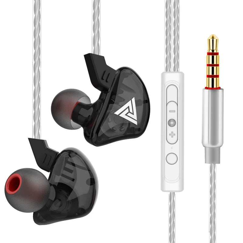 Wired In-Ear Earphones with Microphone, Hi‑Fi Bass and Noise Cancelling for Sport and Gaming