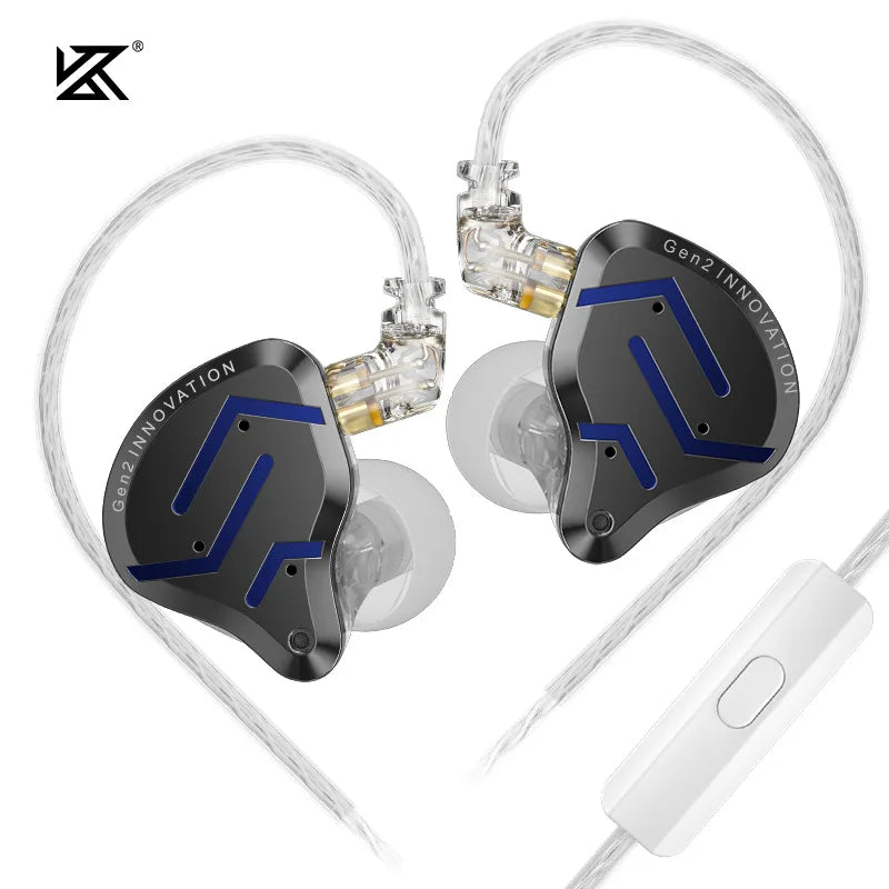 Hybrid Driver In-Ear Metal Earphones – 1 Balanced Armature + 1 Dynamic Driver, Hi‑Fi Bass, Noise‑Cancelling