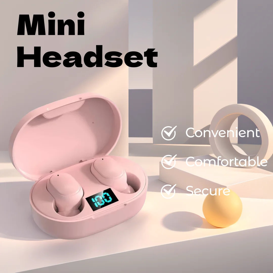 True Wireless Sport Bluetooth Earbuds with Noise Cancelling and Built-in Mic