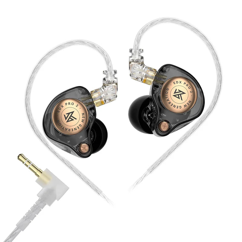 In‑Ear Earphones with Dual Dynamic Drivers, HiFi Sound and Optional 3.5 mm Plug