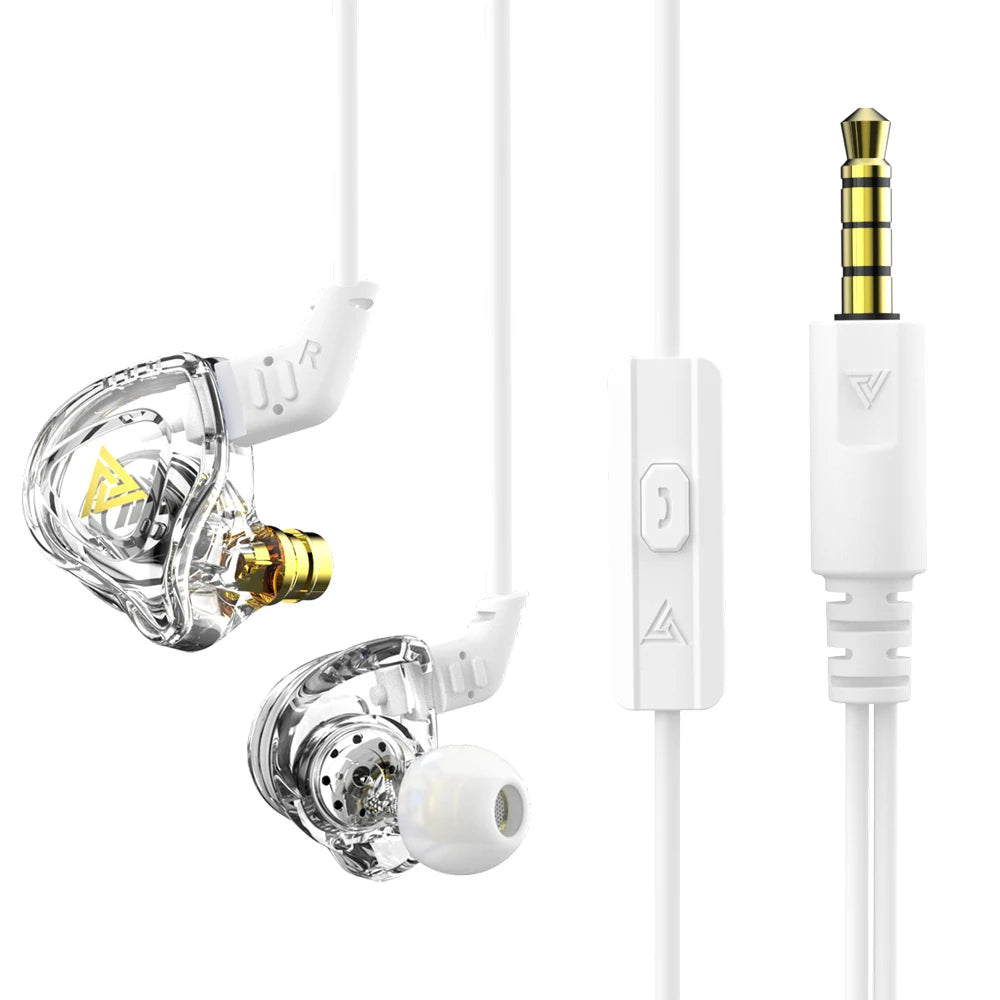 Copper‑Driver Wired In‑Ear Earphones with 3.5 mm Plug and Mic