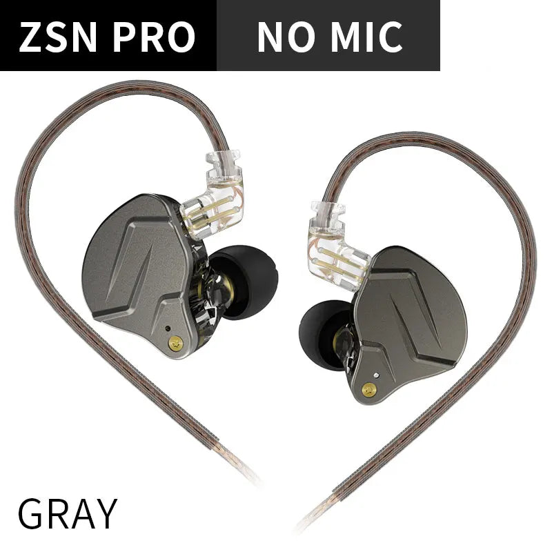 ZSN PRO Hybrid 1DD+1BA In-Ear Hi‑Fi Bass Earphones with Replaceable Cable