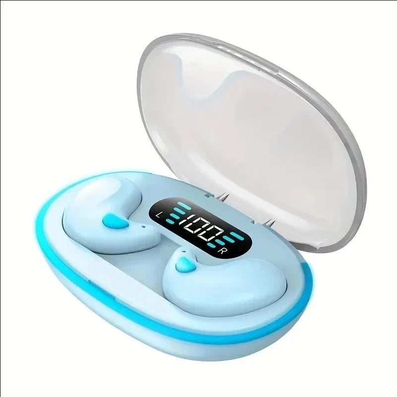 X55 Sleeping Wireless Mini Earbuds – TWS Bluetooth, Stereo, Hidden Design, Mic for HD Calls, Sport Use