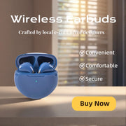 True Wireless Half‑In‑Ear Bluetooth Earbuds with Touch Control, HiFi Stereo, Sport Design