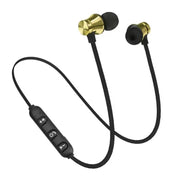 Sports Bluetooth Neckband In-Ear Earbuds with Magnetic Waterproof Design and Built-in Mic