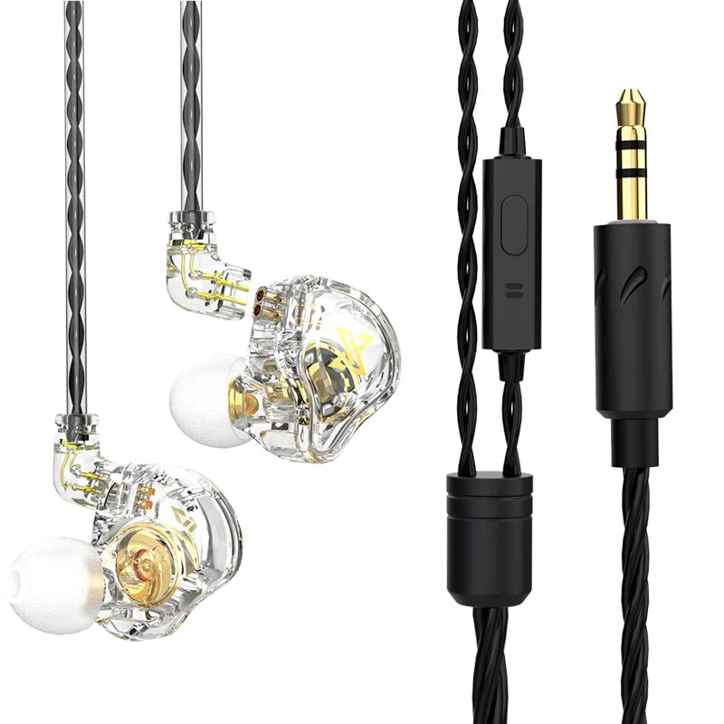 Wired In-Ear Earphones with Microphone, Hi‑Fi Bass and Noise Cancelling for Sport and Gaming