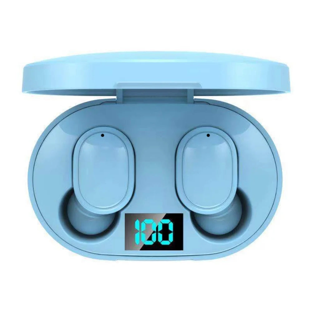 TWS Wireless Bluetooth Earbuds with Stereo Sound, Noise Cancelling, LED Digital Display, Sport‑Ready for All Smartphones