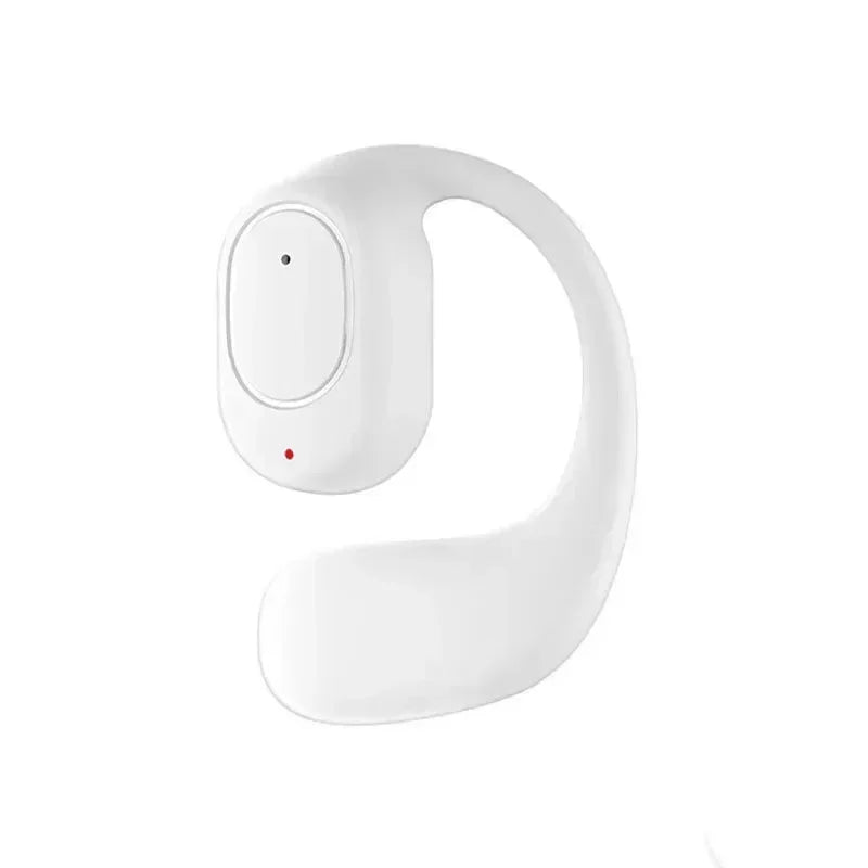 Single Wireless Air Conduction Ear Hook Headphones with HiFi Sound and Noise Cancellation for Smartphones