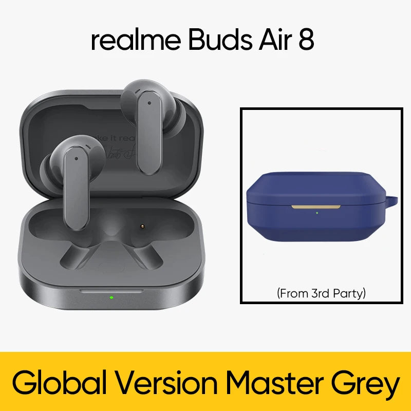 realme Buds Air 8 Global Version Active Noise Cancelling True Wireless Earphone Hours Battery Bluetooth 5.4 TWS Earbuds