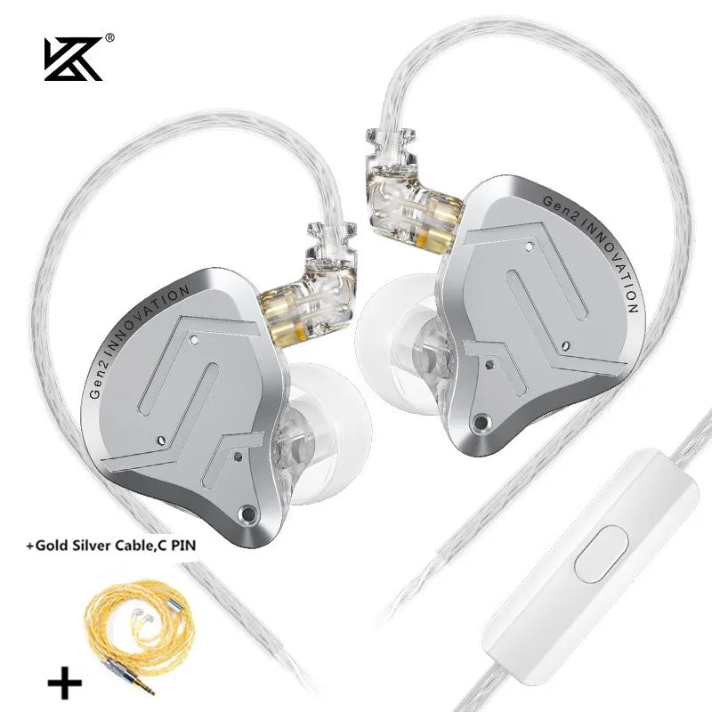 Hybrid Drive In-Ear Earphones with Hi-Fi Bass, 1 Balanced Armature and 1 Dynamic Driver, Sport and Gaming Monitor