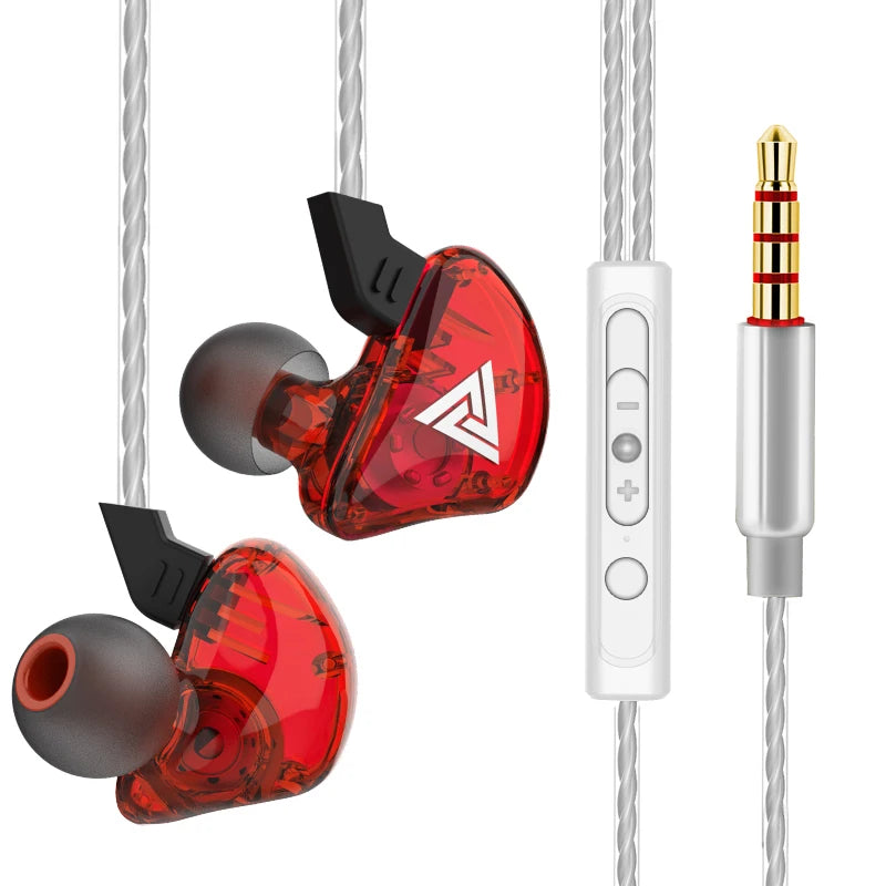 Wired In-Ear Earphones with Microphone, Hi‑Fi Bass and Noise Cancelling for Sport and Gaming