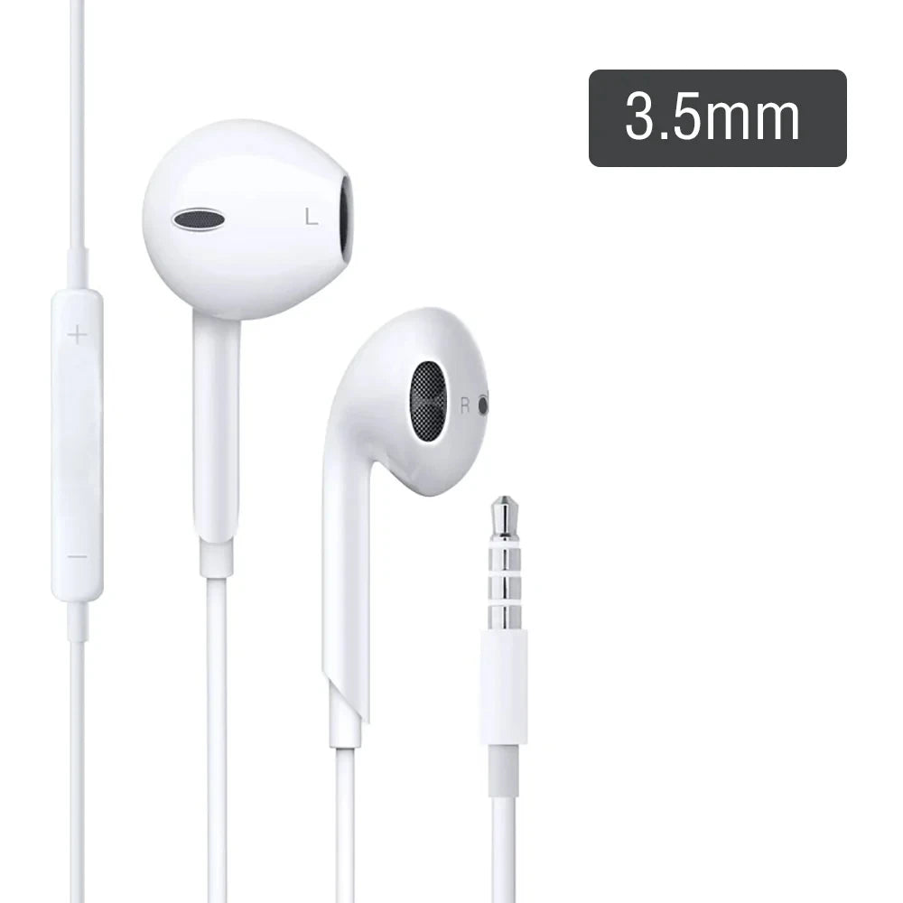 High-Fidelity Wired Headset with Type‑C and 3.5mm Connectivity for iPhone 13/14/15, Samsung, Xiaomi and Tablets