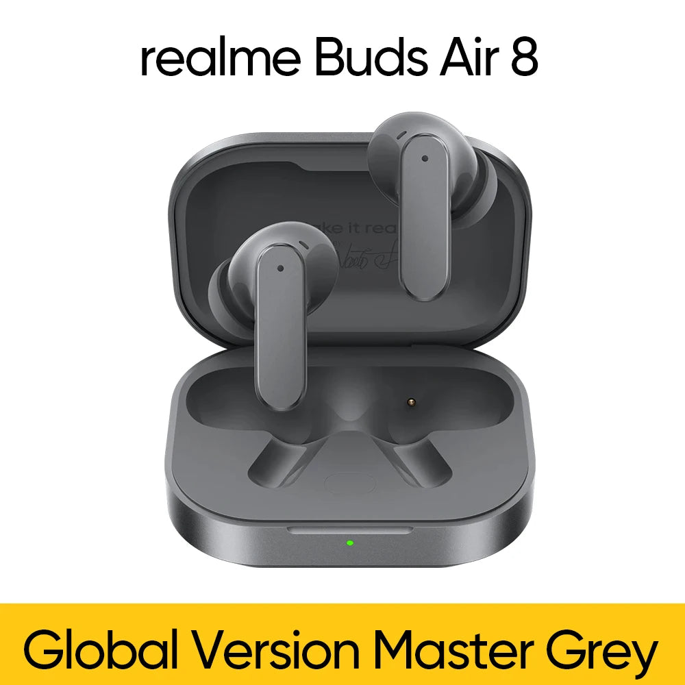 realme Buds Air 8 Global Version Active Noise Cancelling True Wireless Earphone Hours Battery Bluetooth 5.4 TWS Earbuds