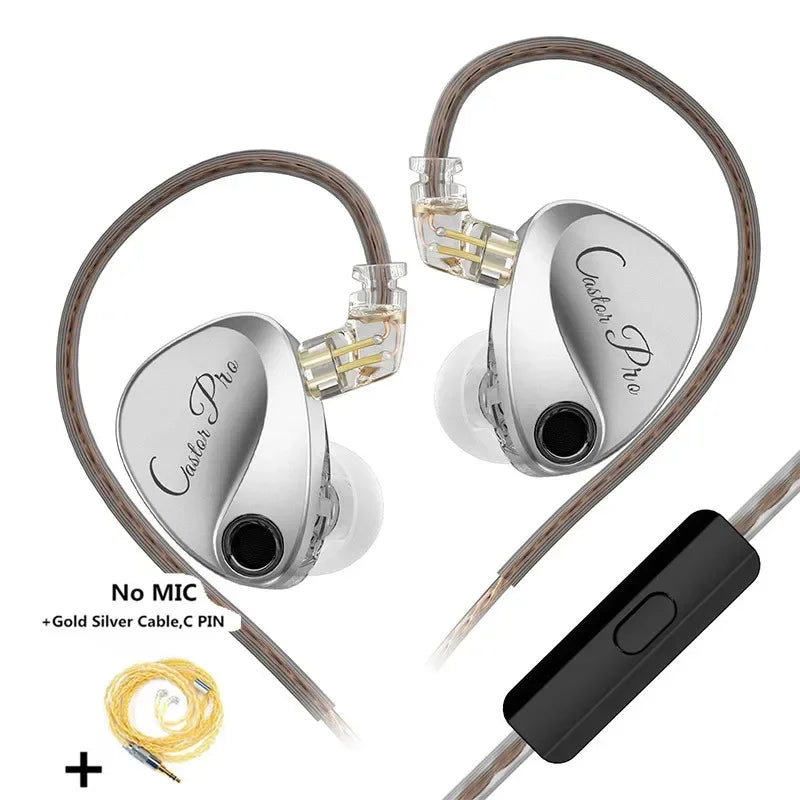 KZ Castor PRO 2DD in Ear HiFi Earphones High-end Tunable Earphones Hfi Sound Quality Bass Headsets