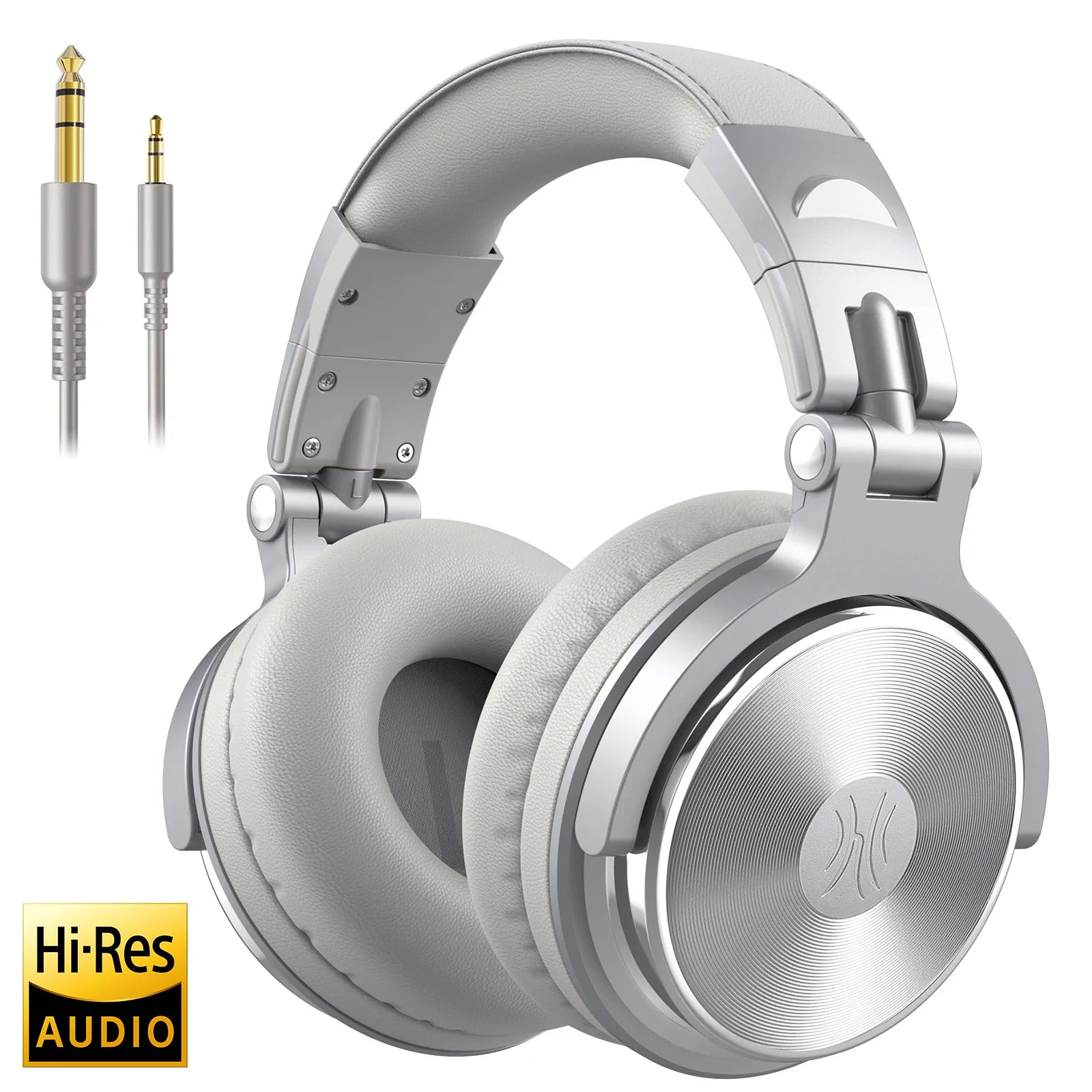 Professional Over‑Ear Wired Studio & DJ Headphones with Microphone, Hi‑Res Hi‑Fi Sound