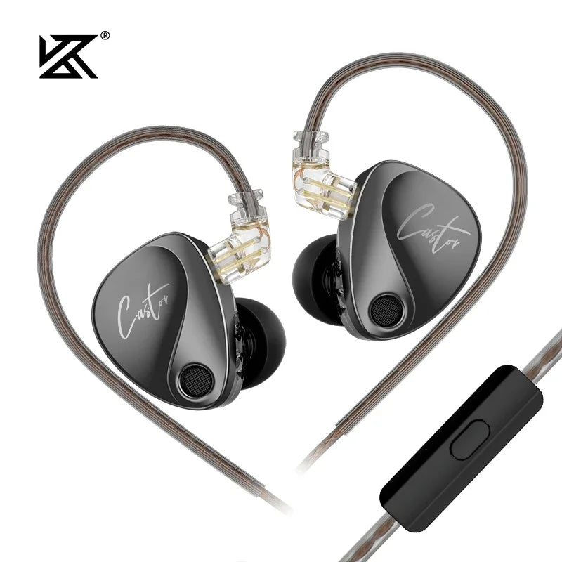 Dynamic 2-Driver In-Ear Earphones with Tunable Hi-Fi Bass and Noise Cancellation