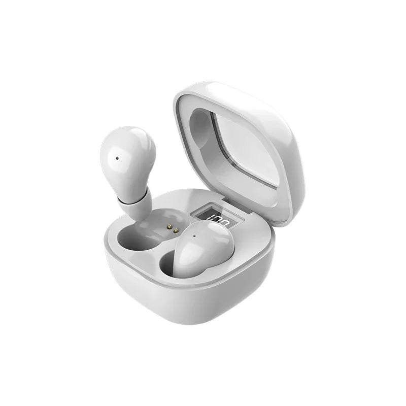 Mini Invisible Bluetooth 5.3 Earbuds, TWS In‑Ear Headsets with Hi‑Fi Stereo and Noise Reduction, Compatible with iPhone