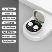 Invisible Mini Bluetooth 5.3 Wireless Earbuds with Hi‑Fi Stereo, Noise Reduction, Waterproof
