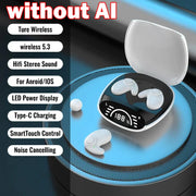 Bluetooth 5.3 AI Translation Wireless Earbuds with HiFi Sound and Noise Reduction – Supports 135 Languages, Sleep Headset