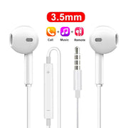 Type C Headphones Wired Earbuds For Xiaomi Redmi Poco Oneplus Google OPPO Huawei Honor Samsung Earphones Laptops Tablet Headset