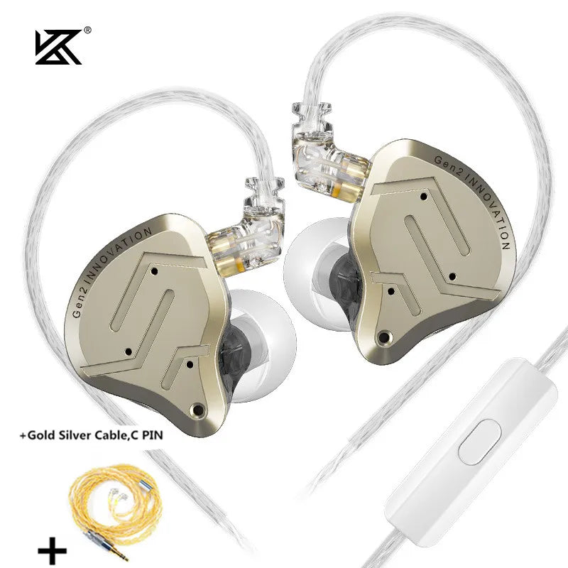 Hybrid Drive In-Ear Earphones with Hi-Fi Bass, 1 Balanced Armature and 1 Dynamic Driver, Sport and Gaming Monitor
