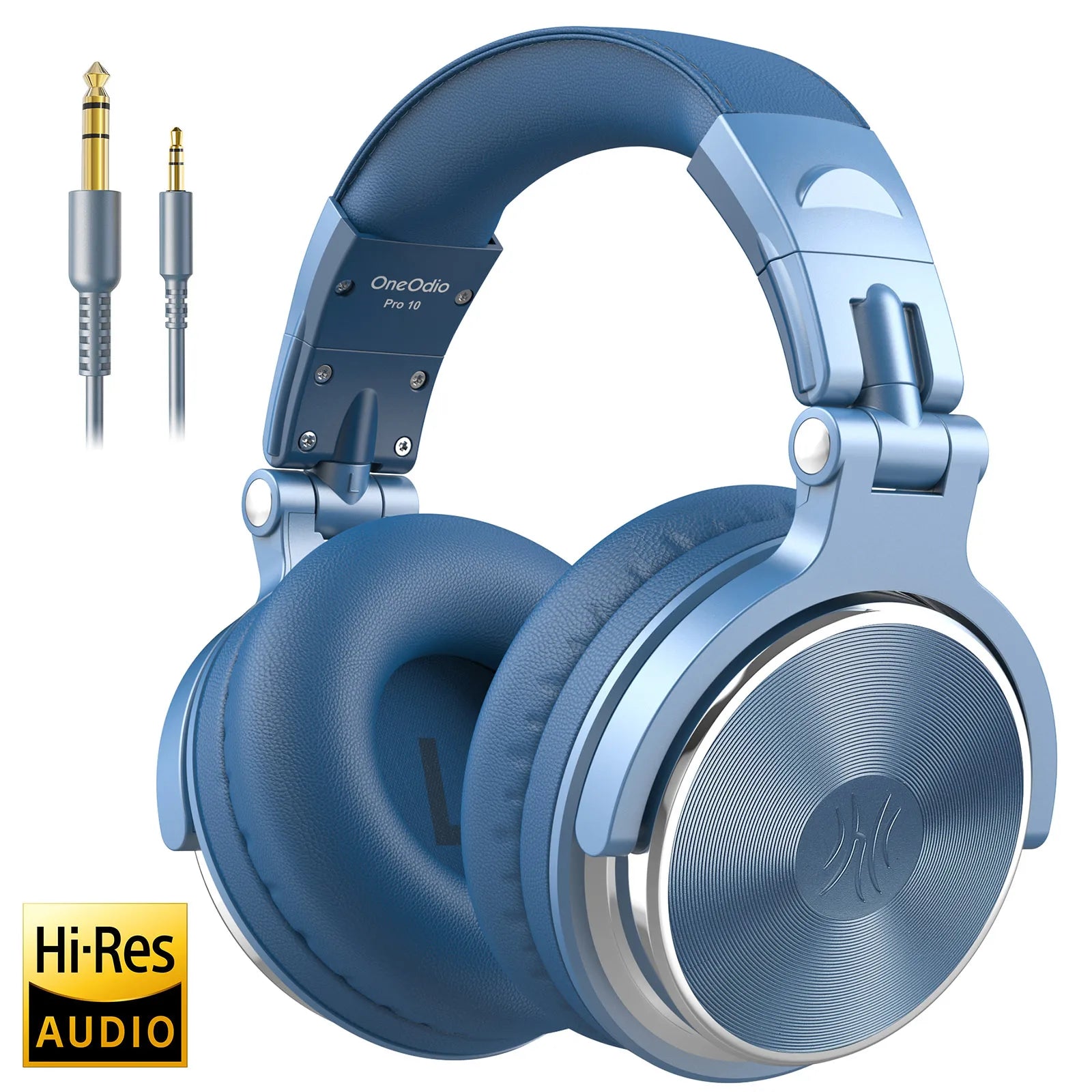 Professional Over‑Ear Wired Studio & DJ Headphones with Microphone, Hi‑Res Hi‑Fi Sound