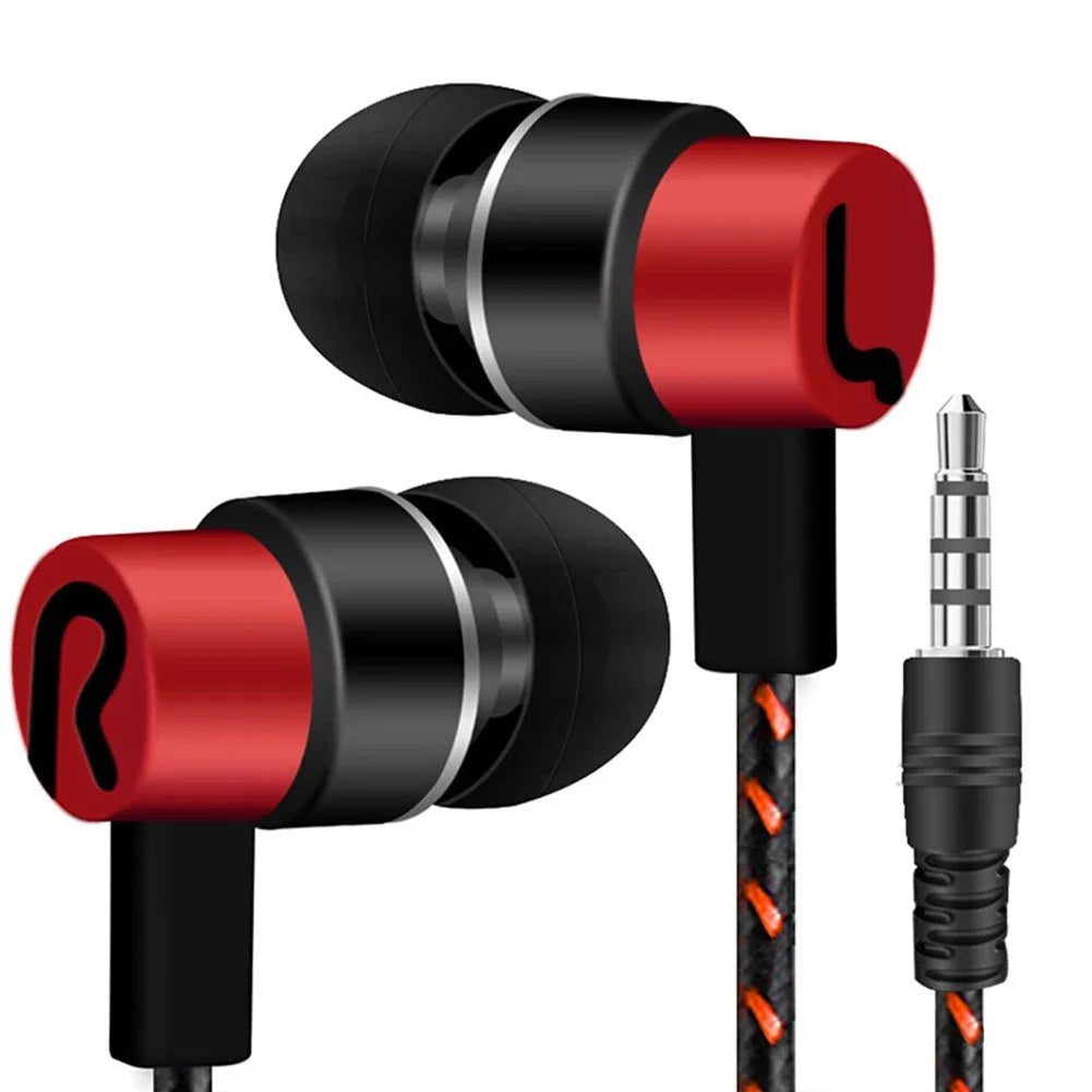 Wired In-Ear Stereo Earbuds with 3.5mm Plug, Dual Drivers, Superb Bass