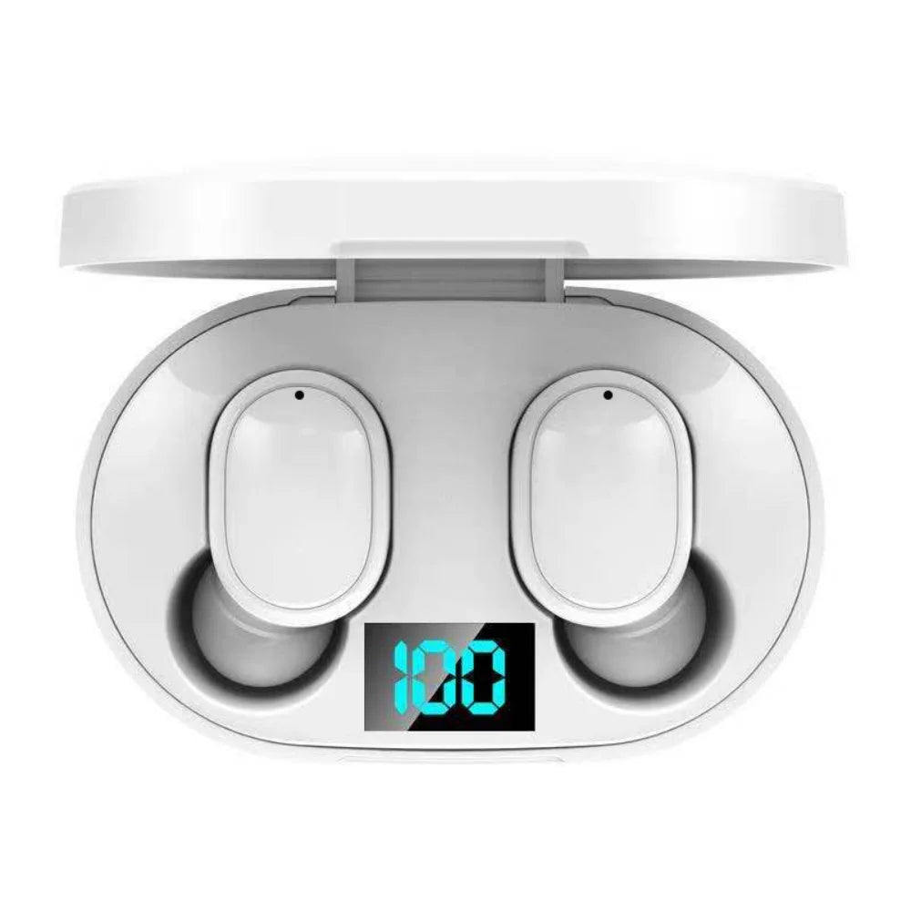 TWS Wireless Bluetooth Earbuds with Stereo Sound, Noise Cancelling, LED Digital Display, Sport‑Ready for All Smartphones