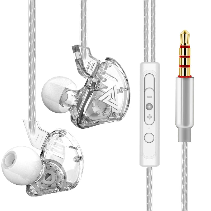 Wired In-Ear Earphones with Microphone, Hi‑Fi Bass and Noise Cancelling for Sport and Gaming